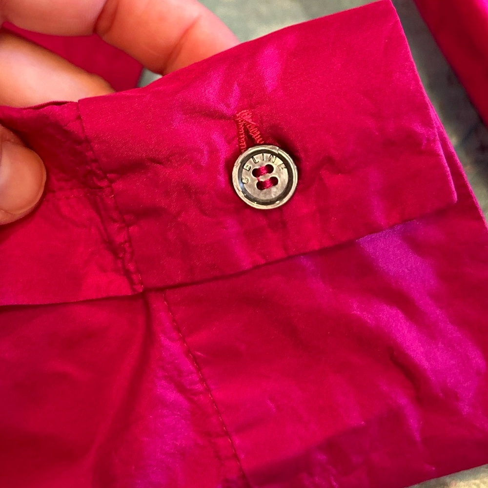 Raspberry Silk Celine Button Down - image 6